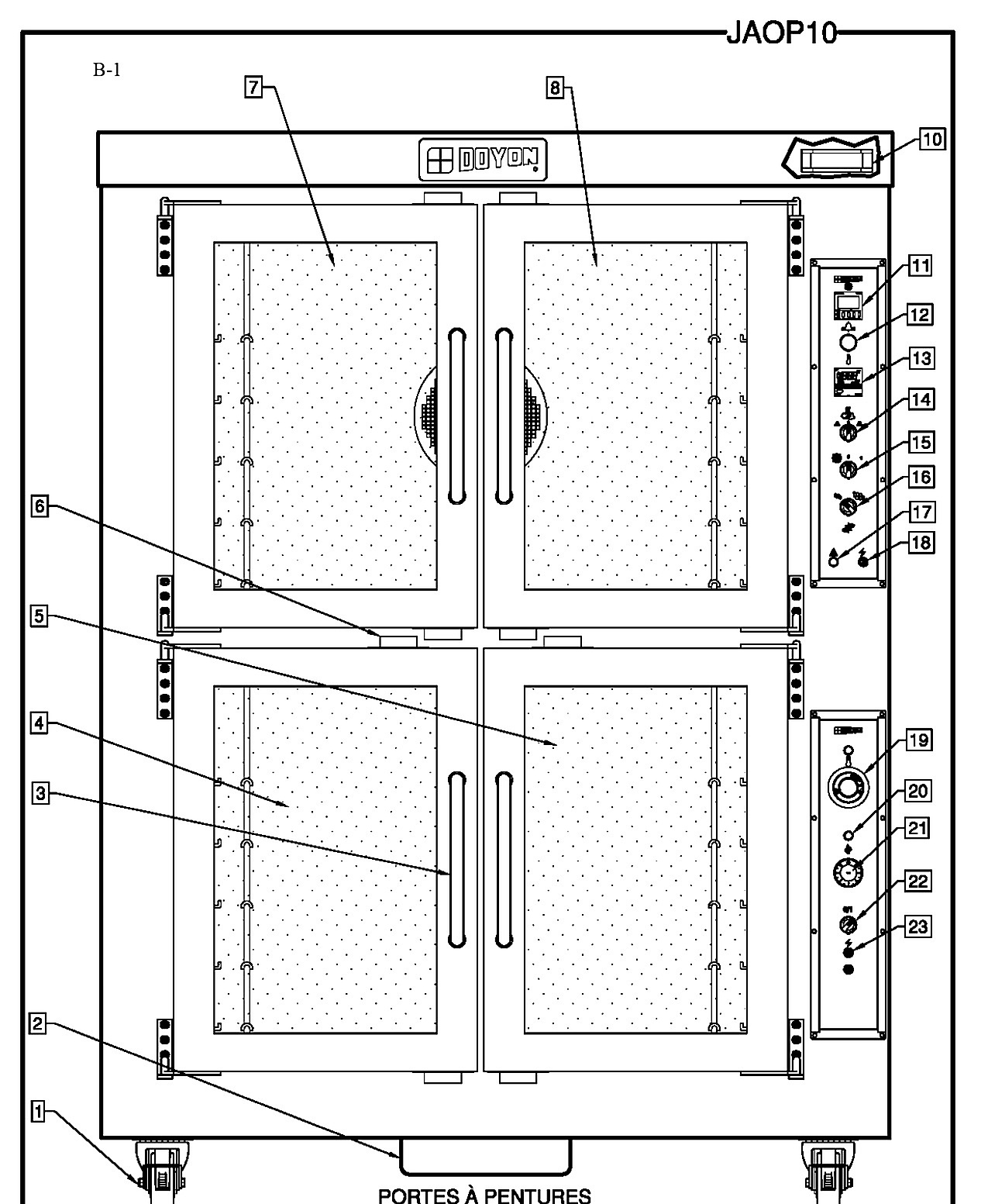 Door With Hinges