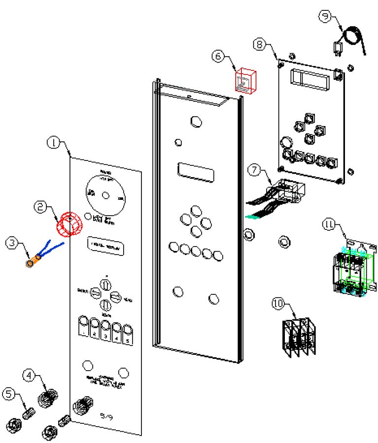 59-E3C Oven Controls Parts List