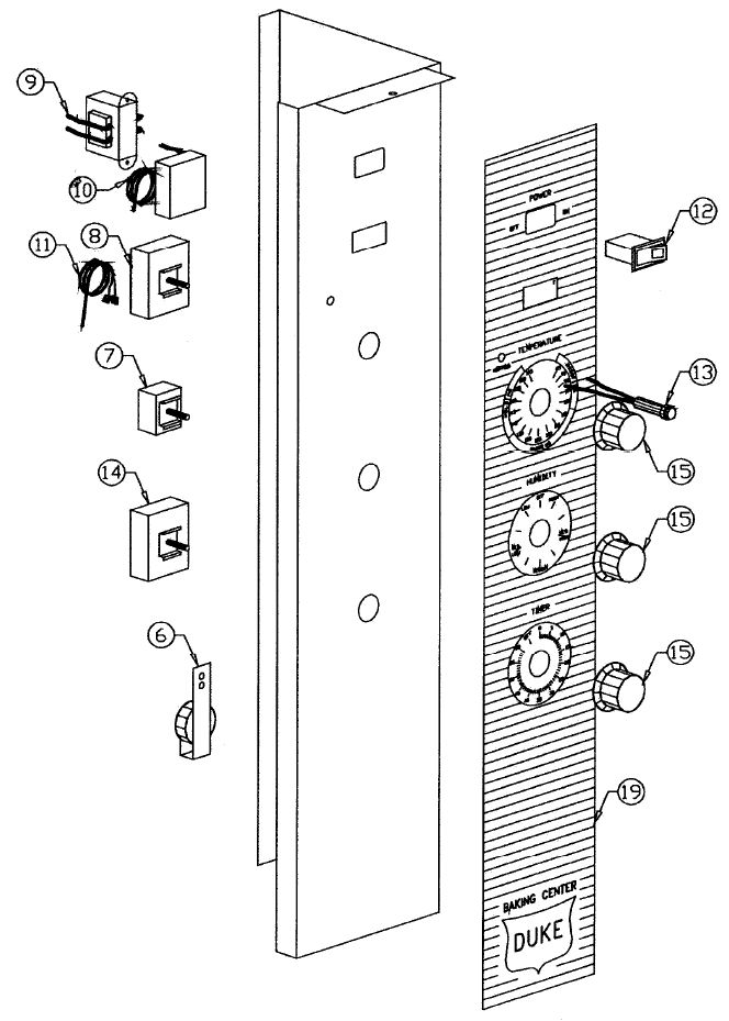 PFB Proofer Baking Center Controls