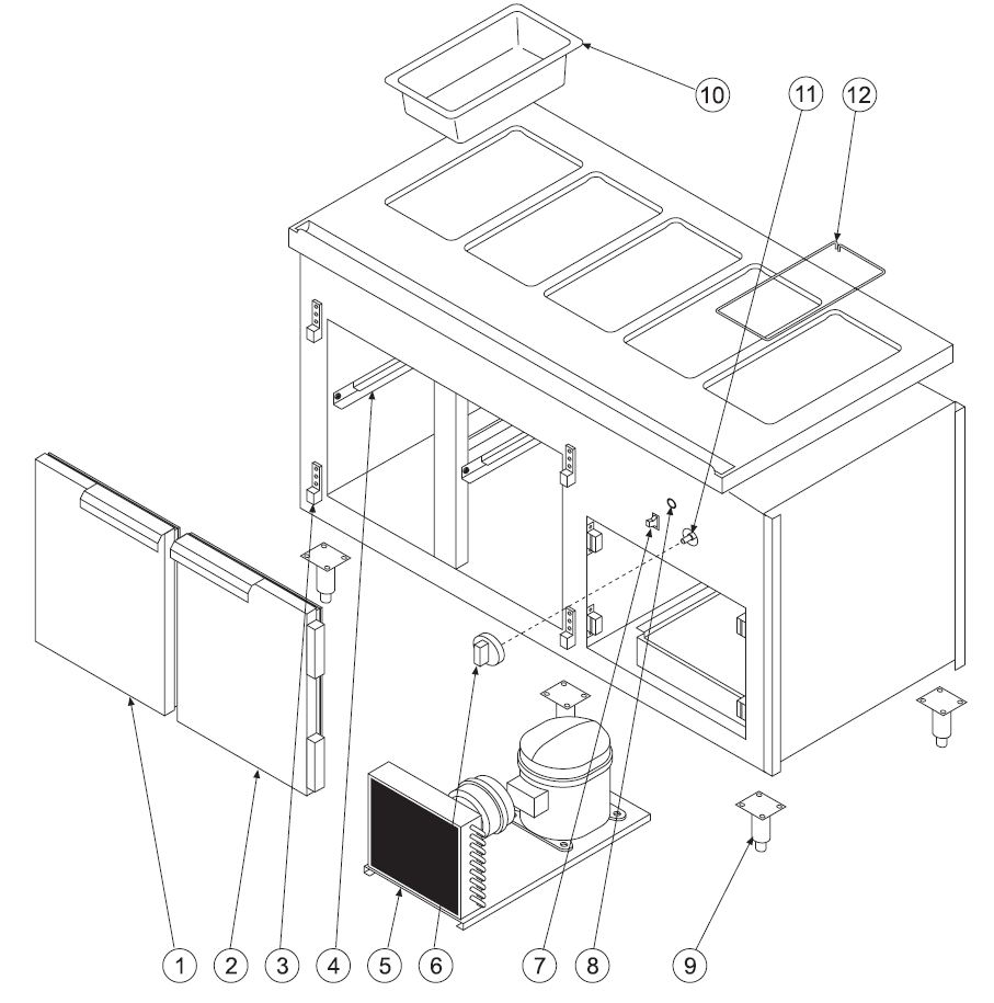 RB72 Main Cabinet Assembly