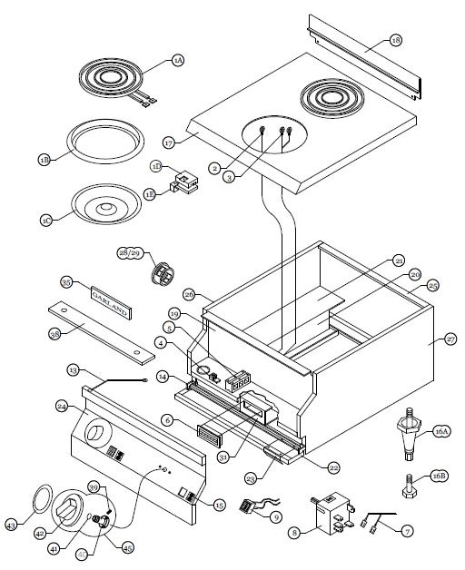 ED-15H Parts Breakdown