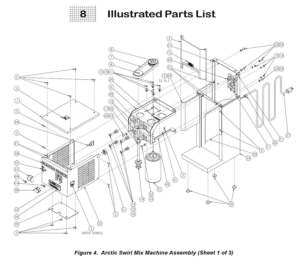 Arctic Swirl Mix Machine Assembly