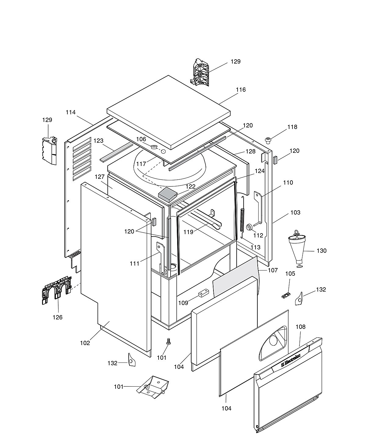 LAVASTOVIGLIE SOTTOTAVOLO UNDERCOUNTER DISHWASHER-1
