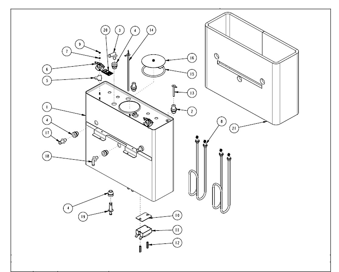 CBS-1132XV+ Tank Assembly