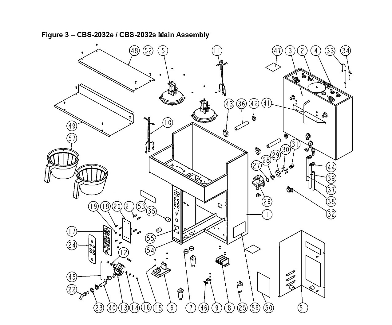CBS-2032e / CBS-2032s Main Assembly