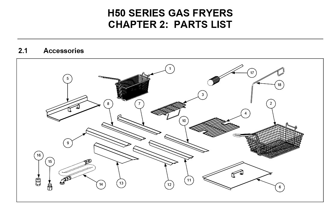 H50 SERIES GAS FRYERS