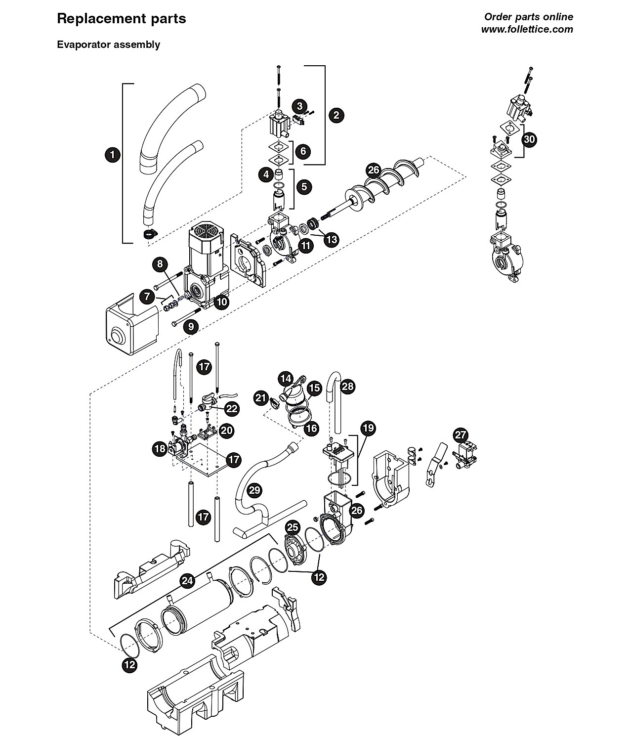 Evaporator assembly