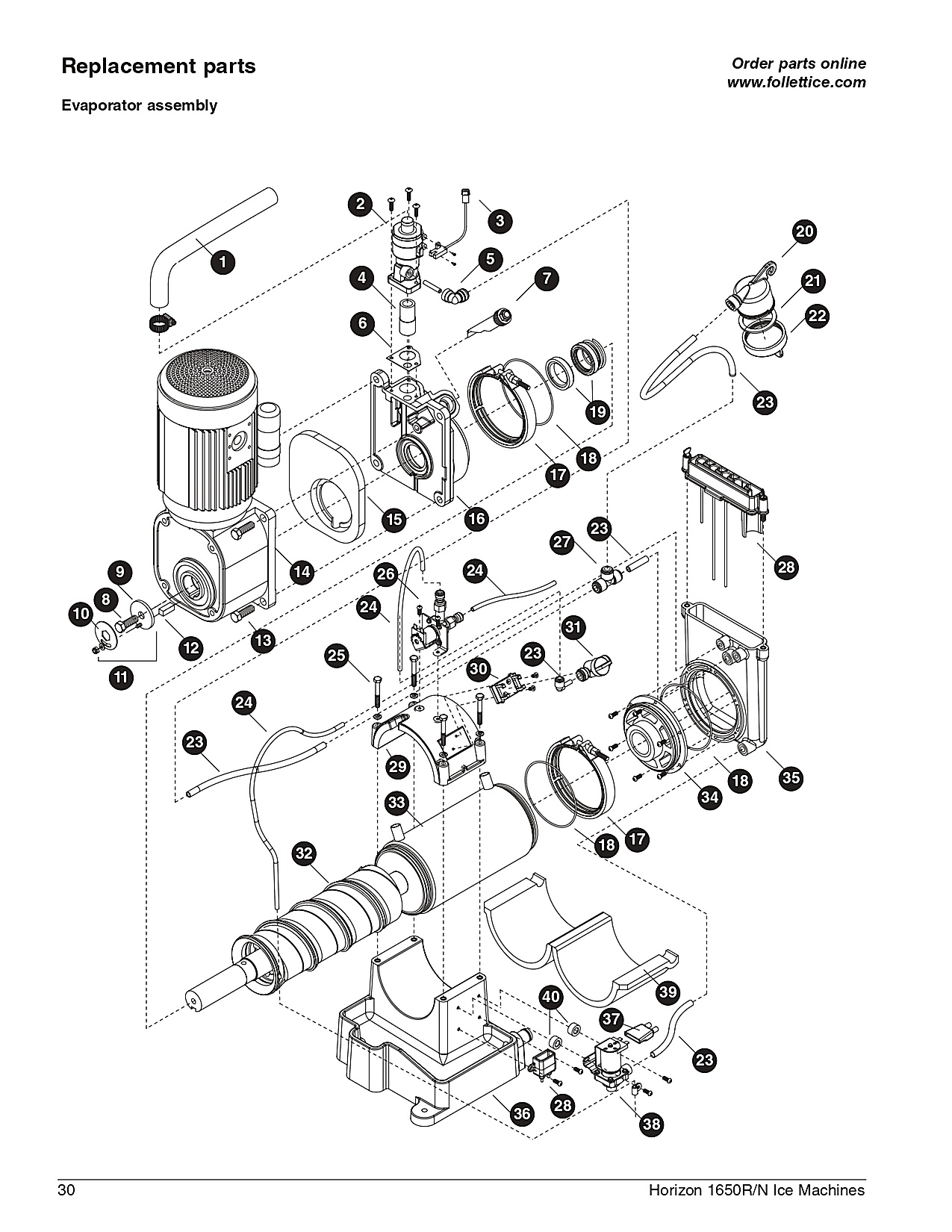 Evaporator assembly