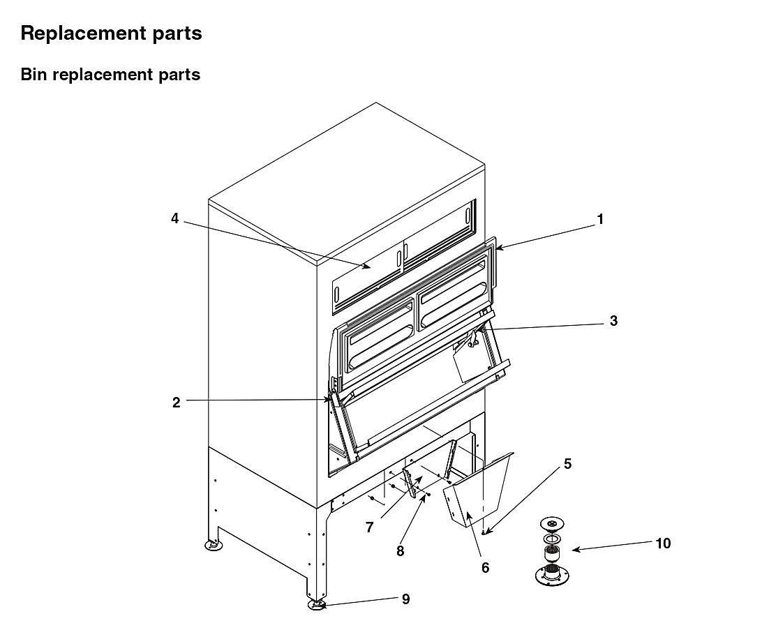 Bin replacement parts