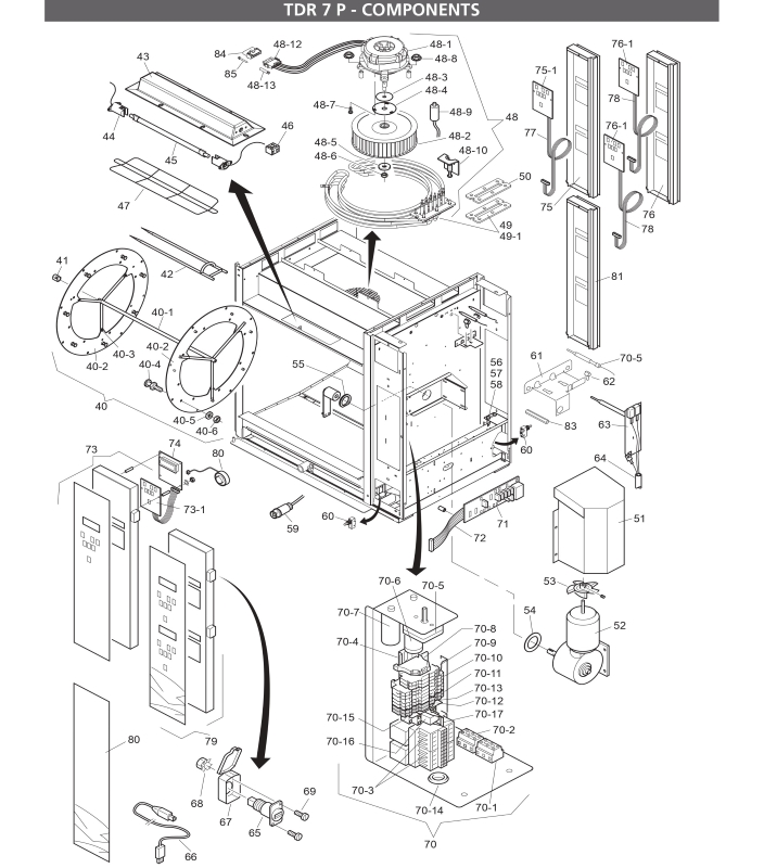 TDR 7 P - COMPONENTS