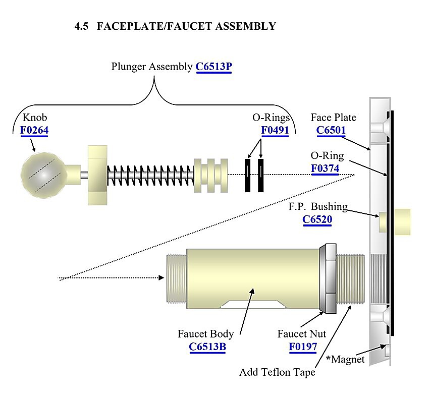 Face Plate/Faucet Assembly