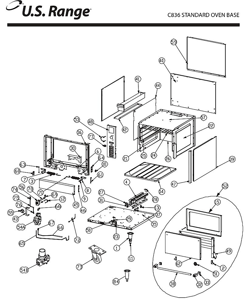C836 STANDARD OVEN BASE