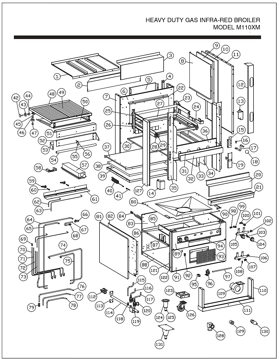HEAVY DUTY GAS INFRA-RED BROILER