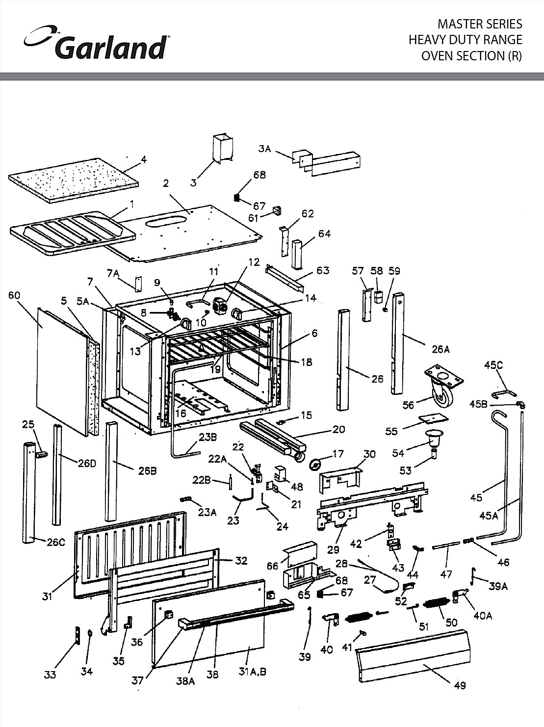 MASTER SERIES HEAVY DUTY RANGE OVEN SECTION (R)