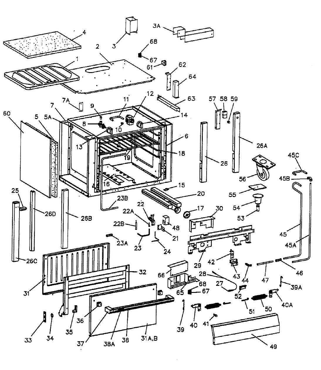 HEAVY DUTY RANGE
OVEN SECTION