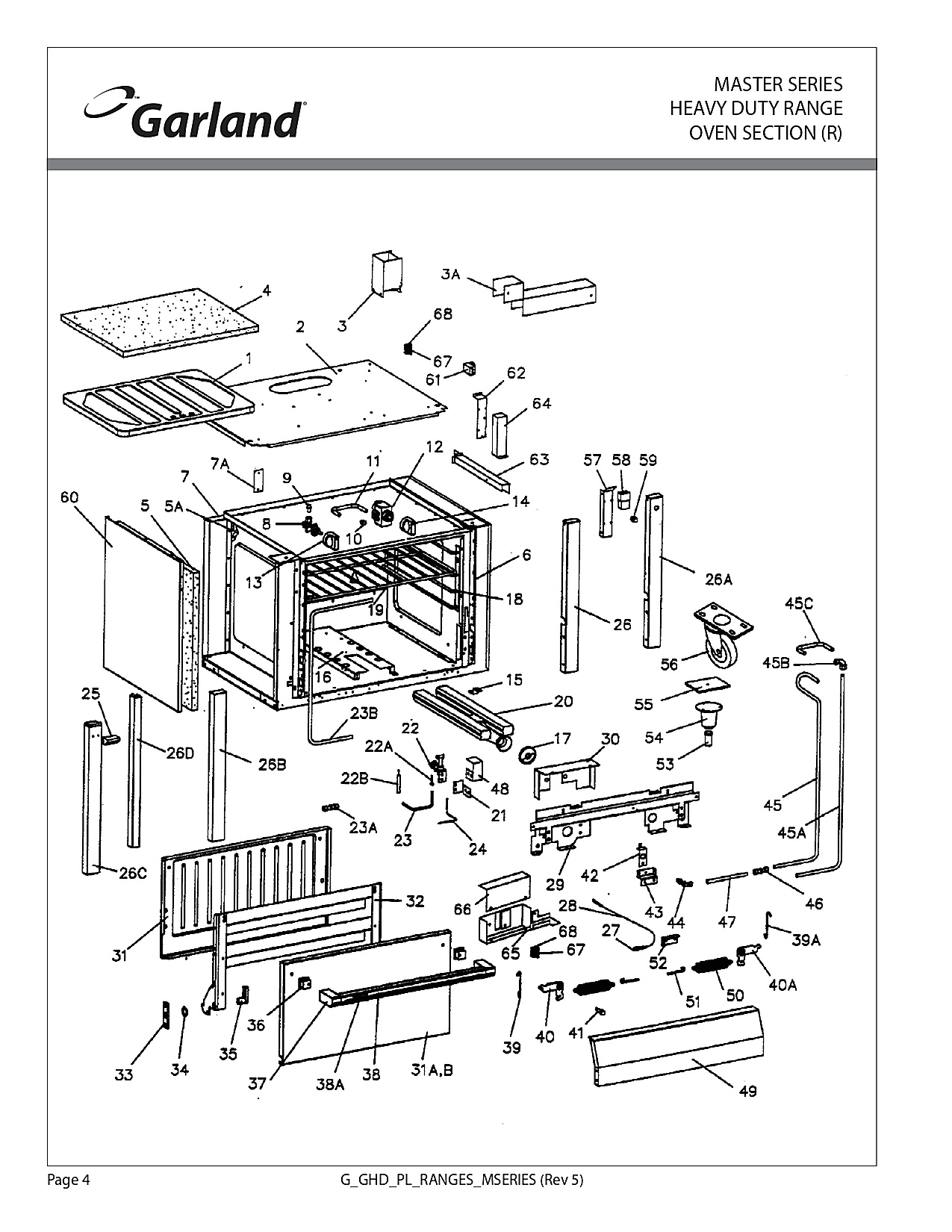 HEAVY DUTY RANGE OVEN SECTION (R)