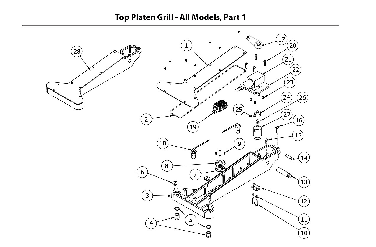 Top Platen Grill - All Models, Part 1