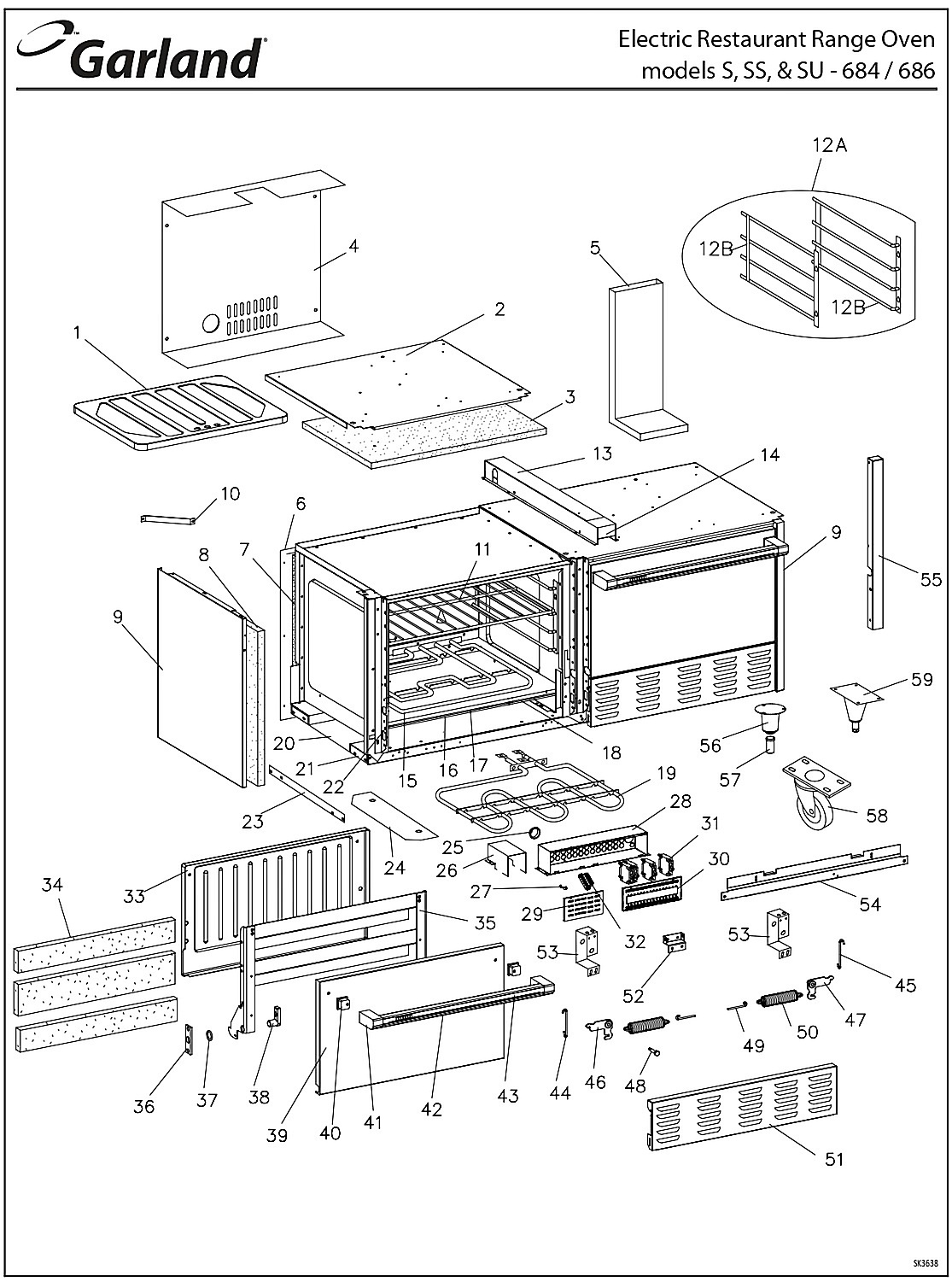 Electric Restaurant Ranges Oven