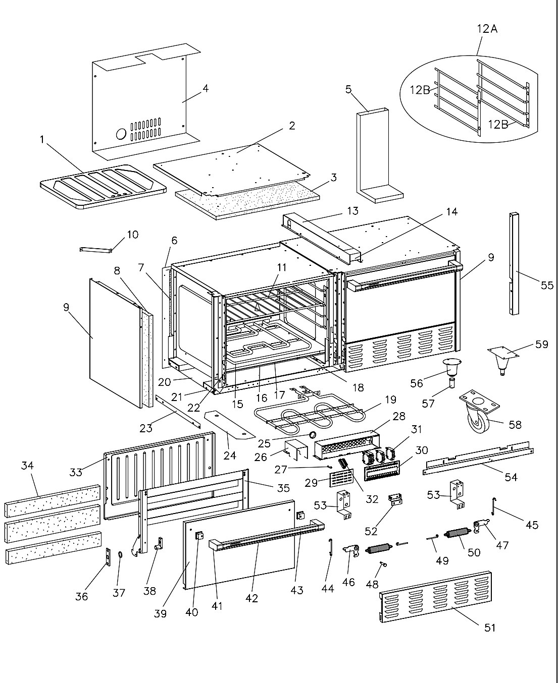Electric Restaurant Range Oven