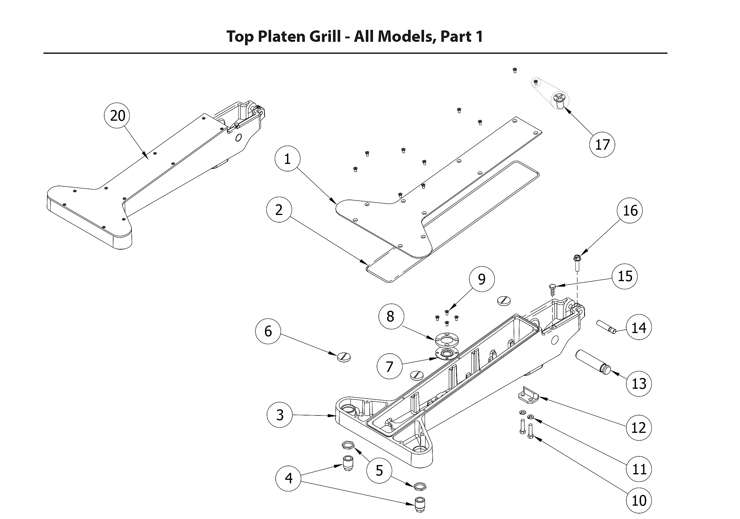 Top Platen Grill - All Models, Part 1