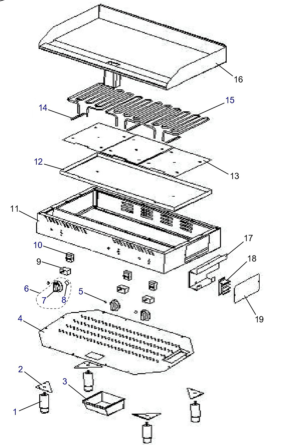 GEG36 Electric Griddle Components