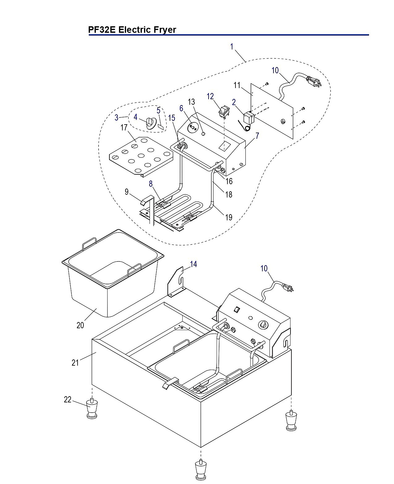 PF32E Electric Fryer