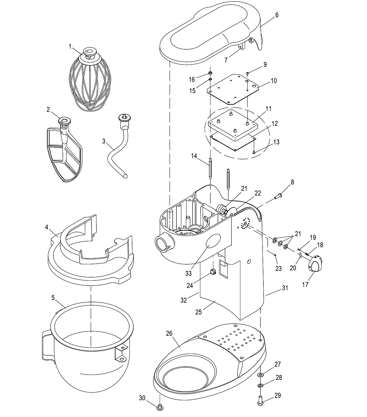 SP05 Mixer Base Component