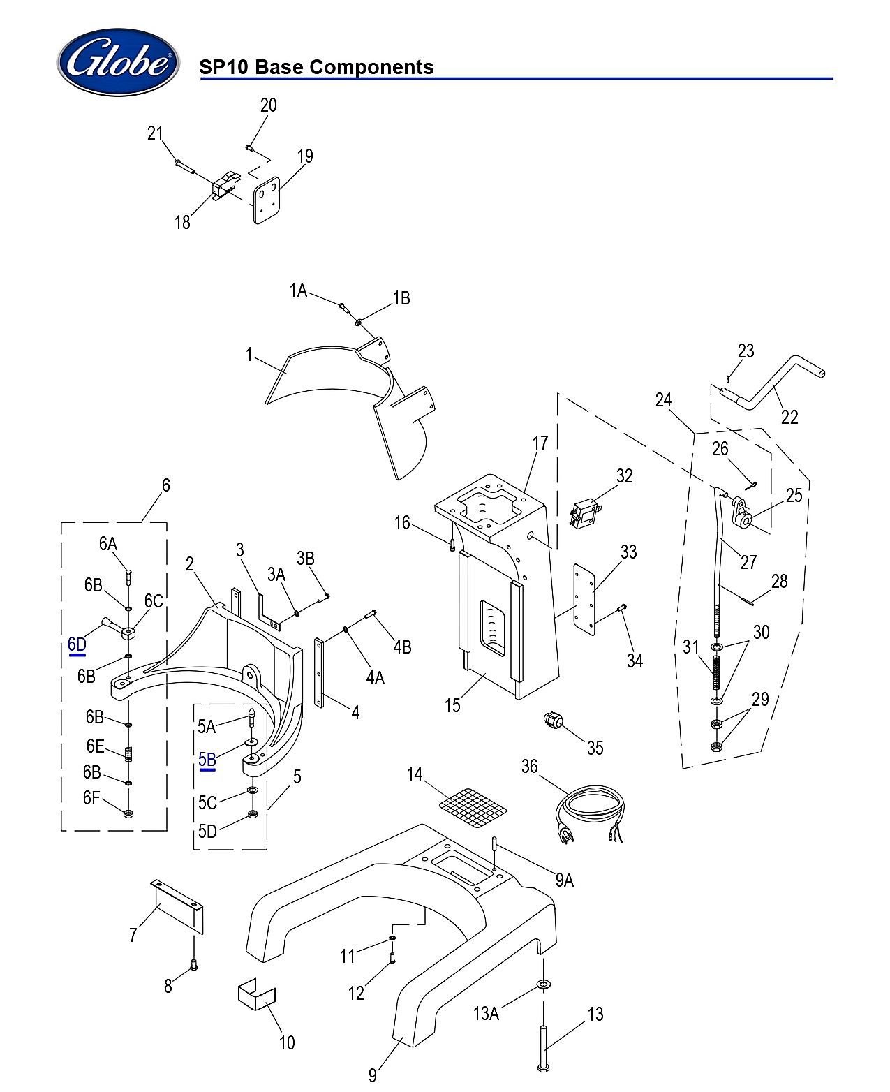 SP10 Base Components