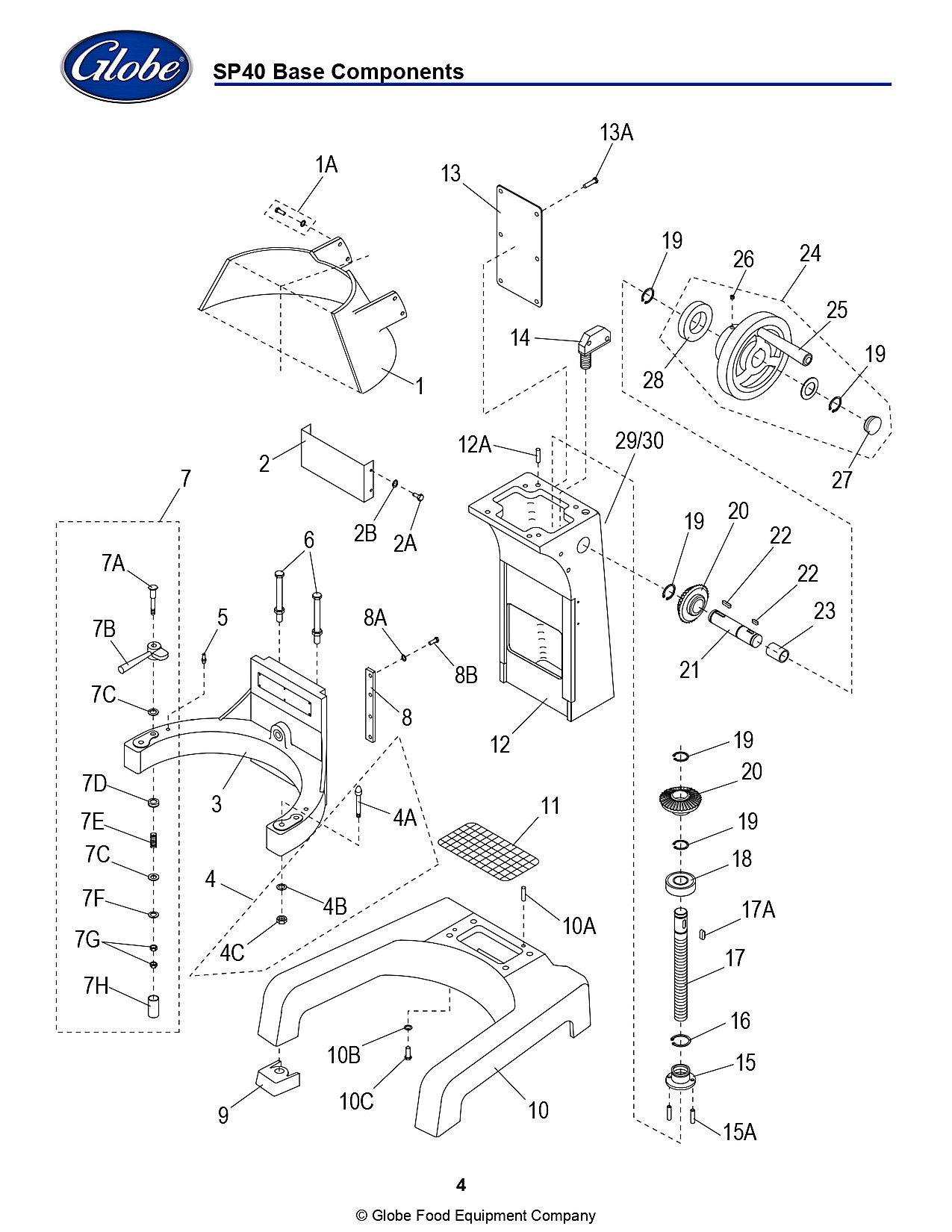 SP40 Base Components