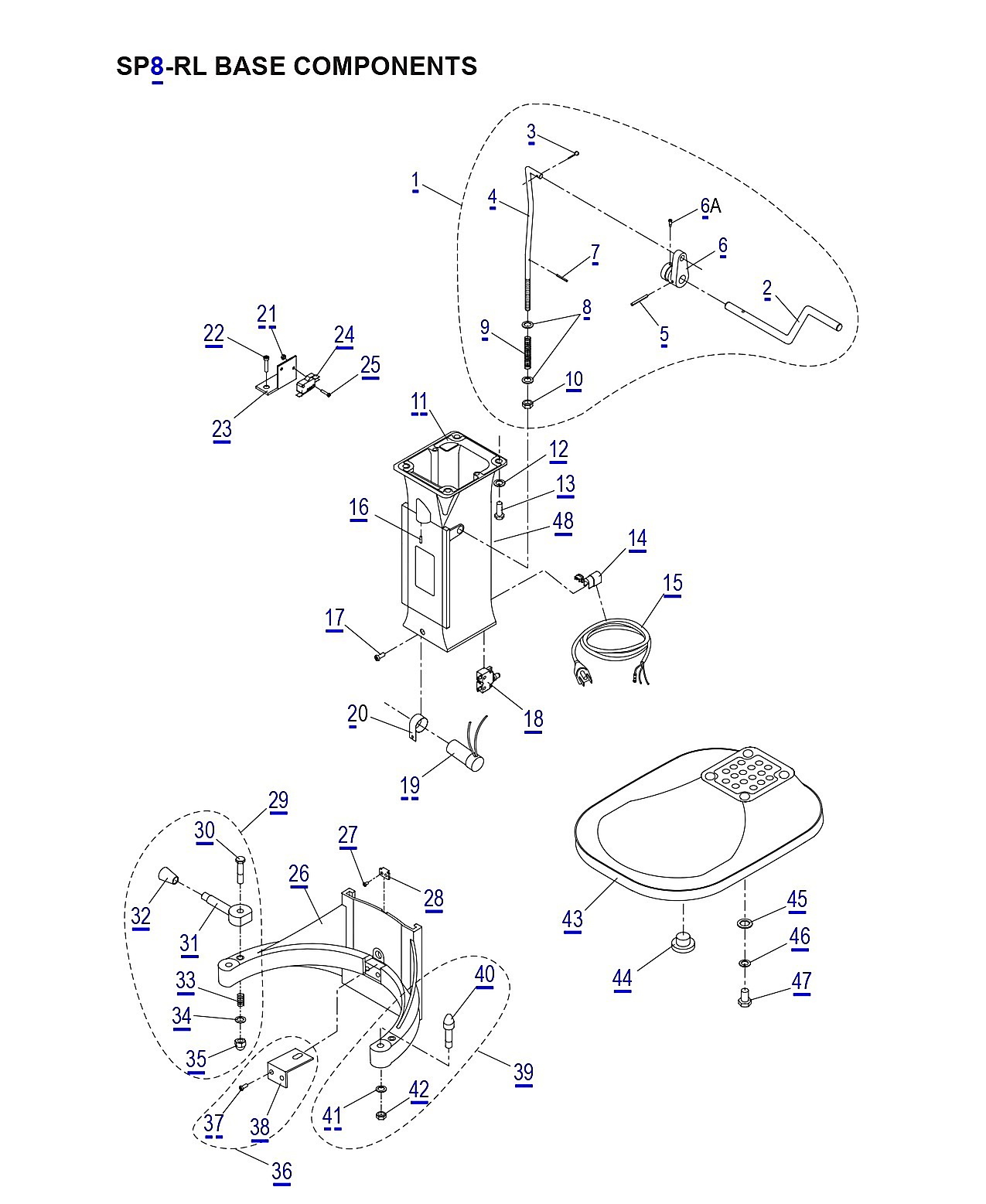 SP8-RL BASE COMPONENTS