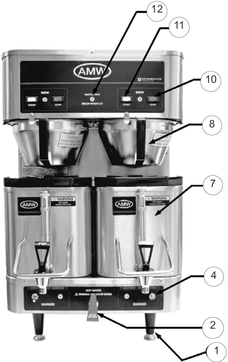 P300E Shuttle Brewer Front View