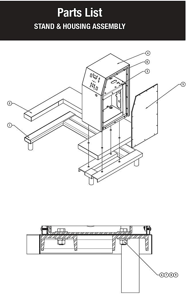 STAND & HOUSING ASSEMBLY