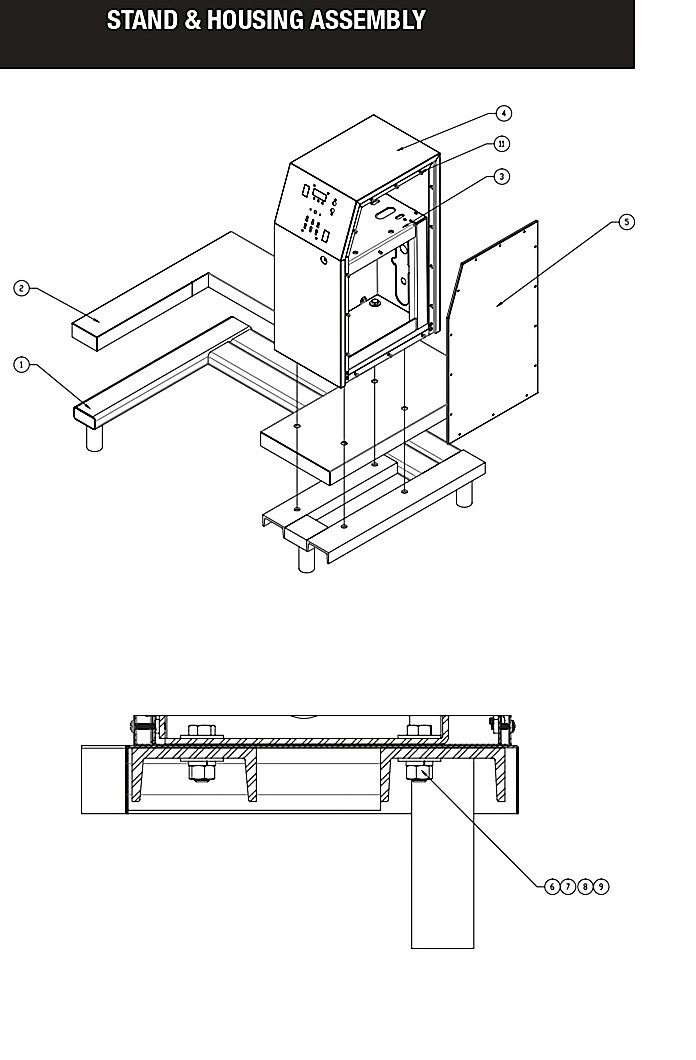 STAND & HOUSING ASSEMBLY