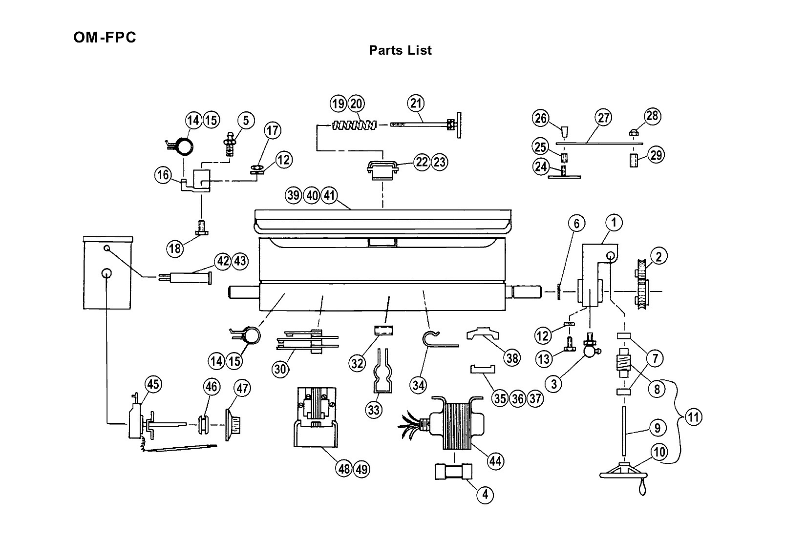 OM-FPC part list