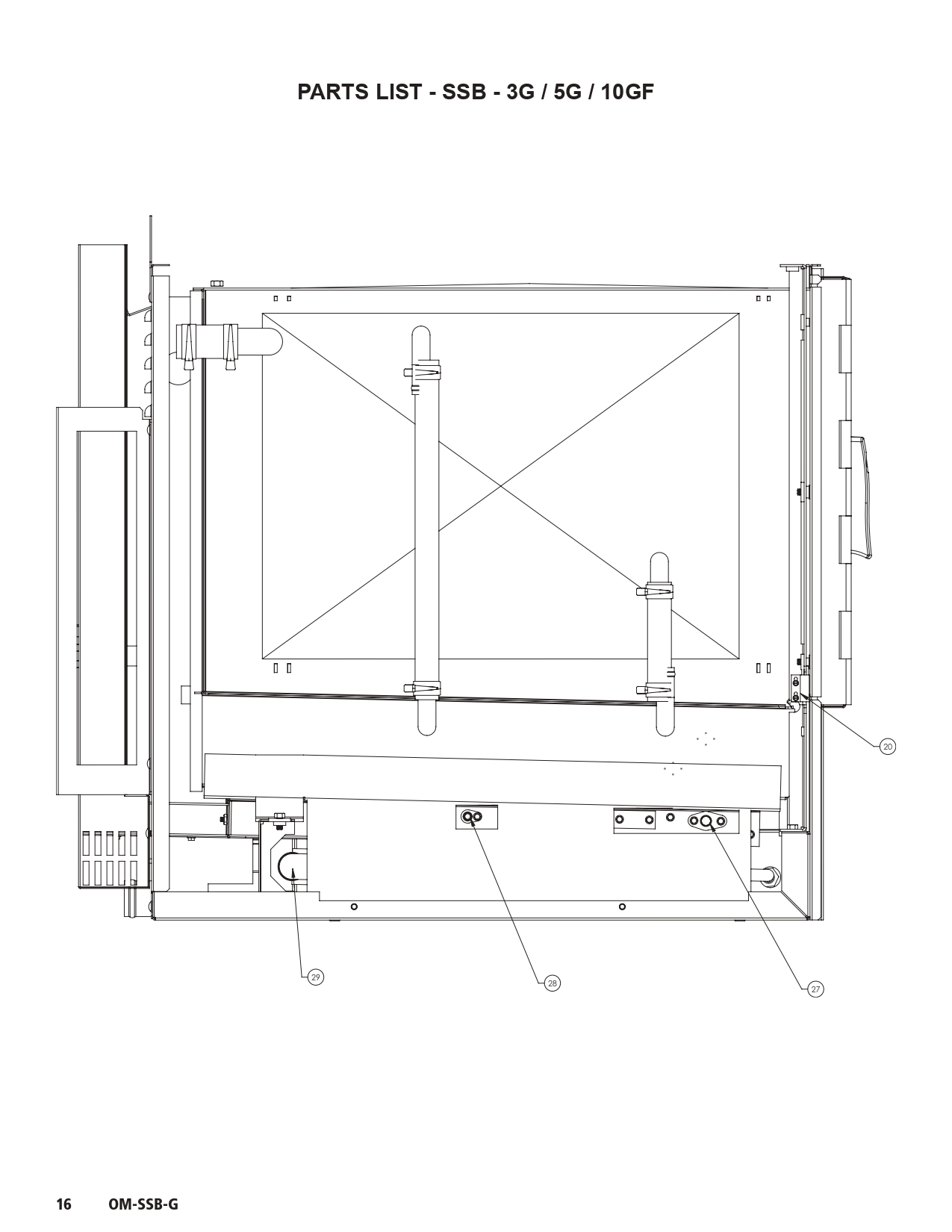 PARTS LIST - SSB - 5G