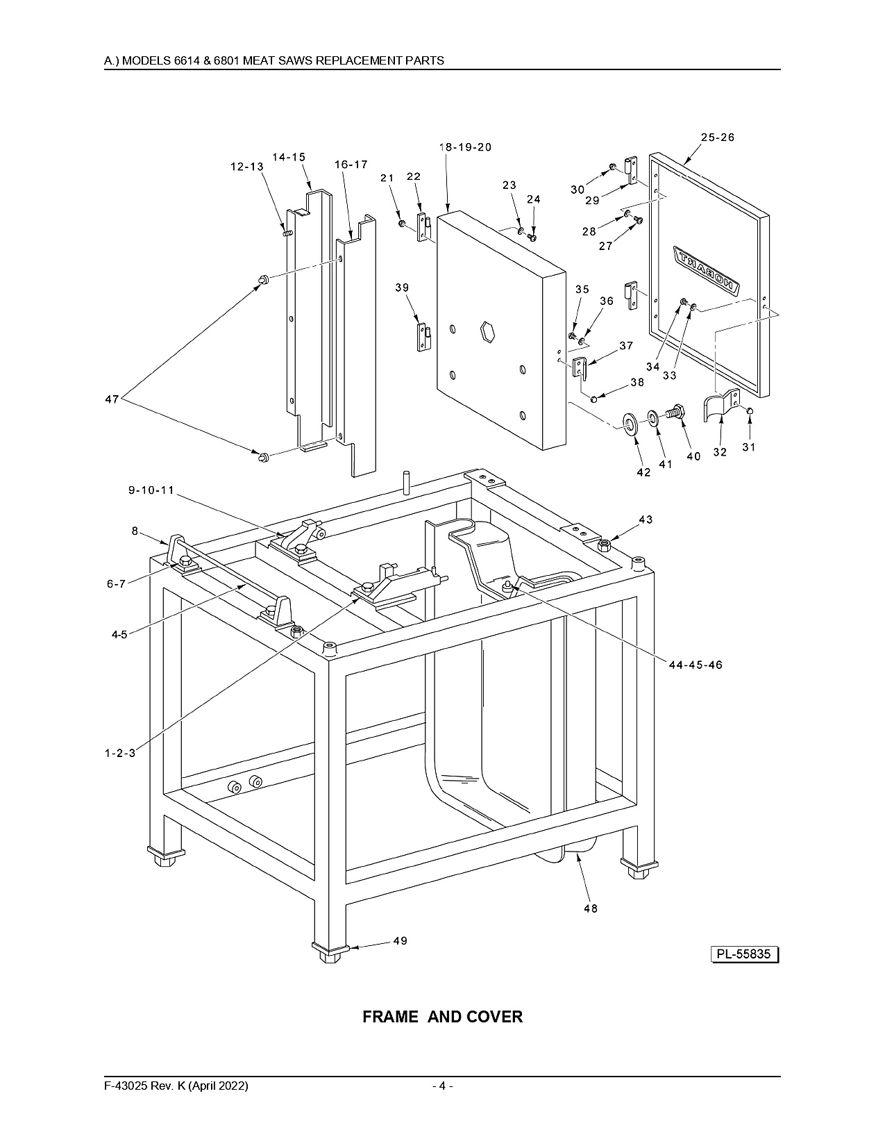 Hobart FRAME AND COVER