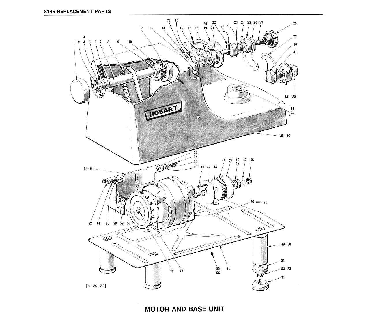 MOTOR AND BASE UNIT