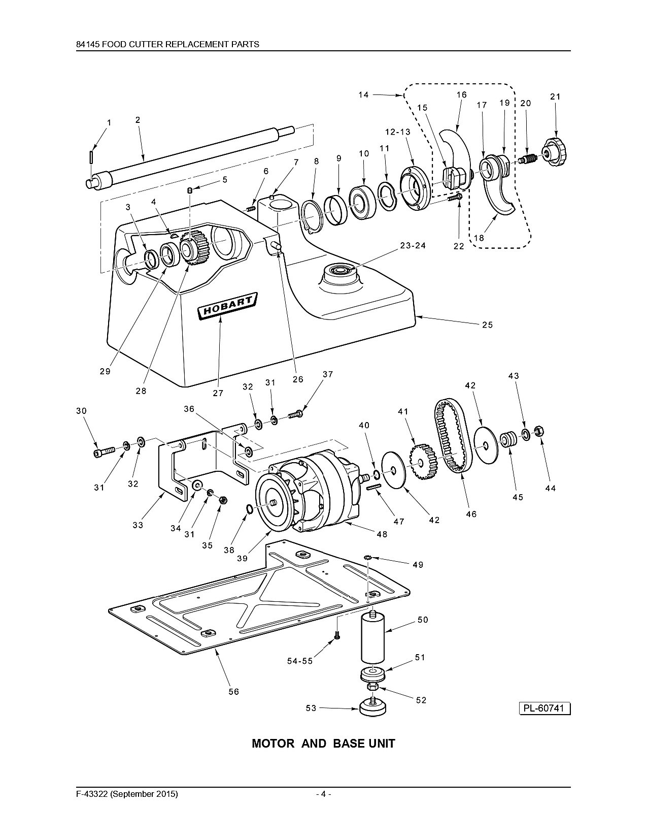 MOTOR AND BASE UNIT