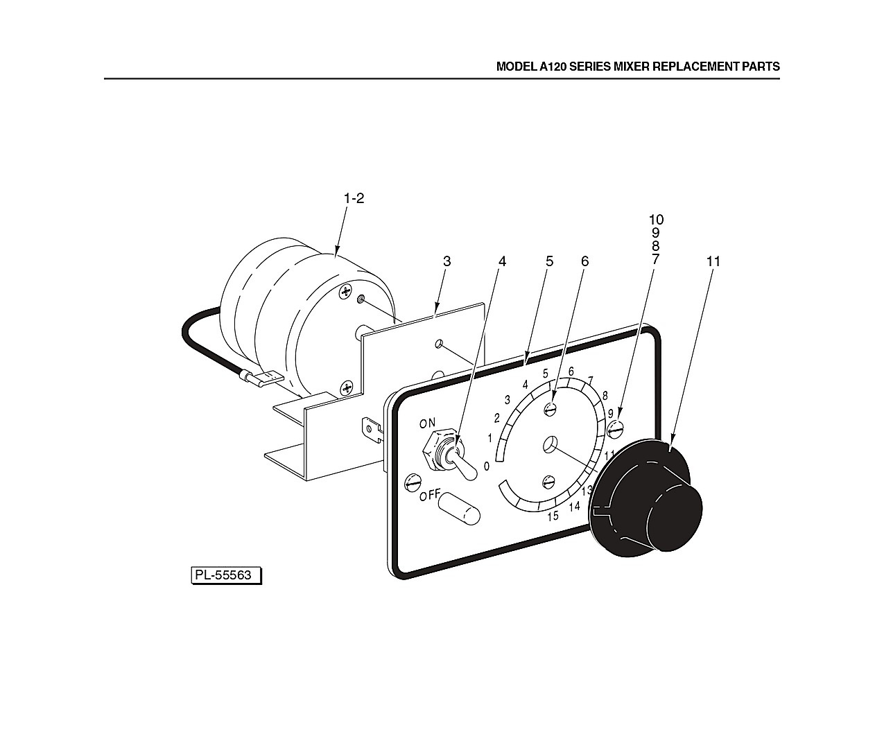 SWITCH AND TIMER UNIT