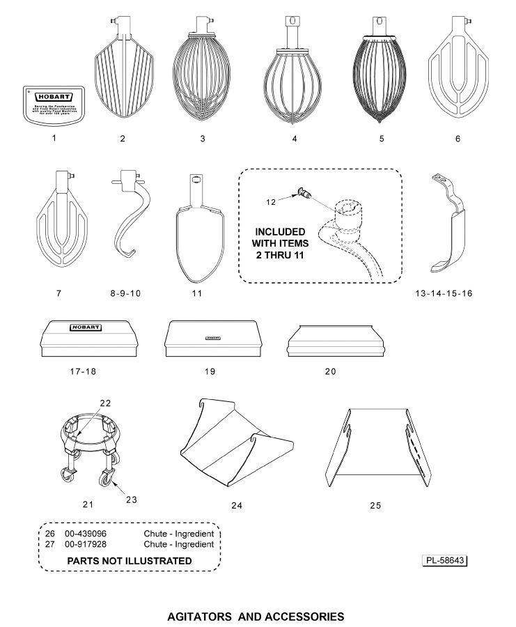 AGITATORS AND ACCESSORIES