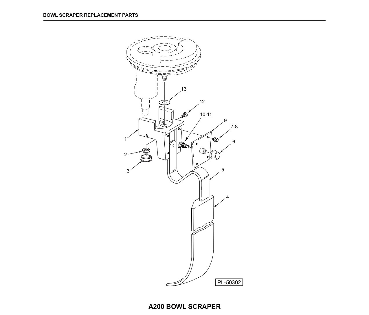 A200 BOWL SCRAPER