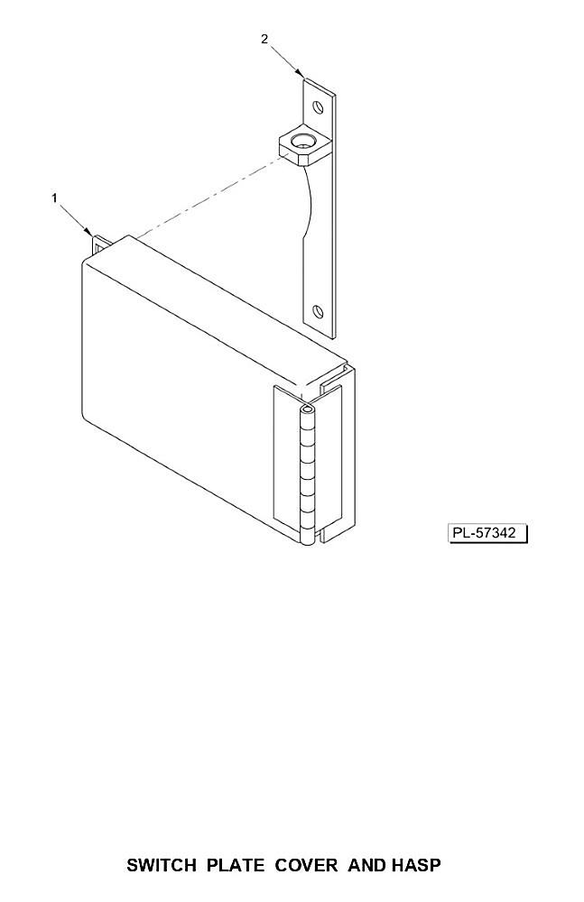 Hobart SWITCH PLATE COVER AND HASP