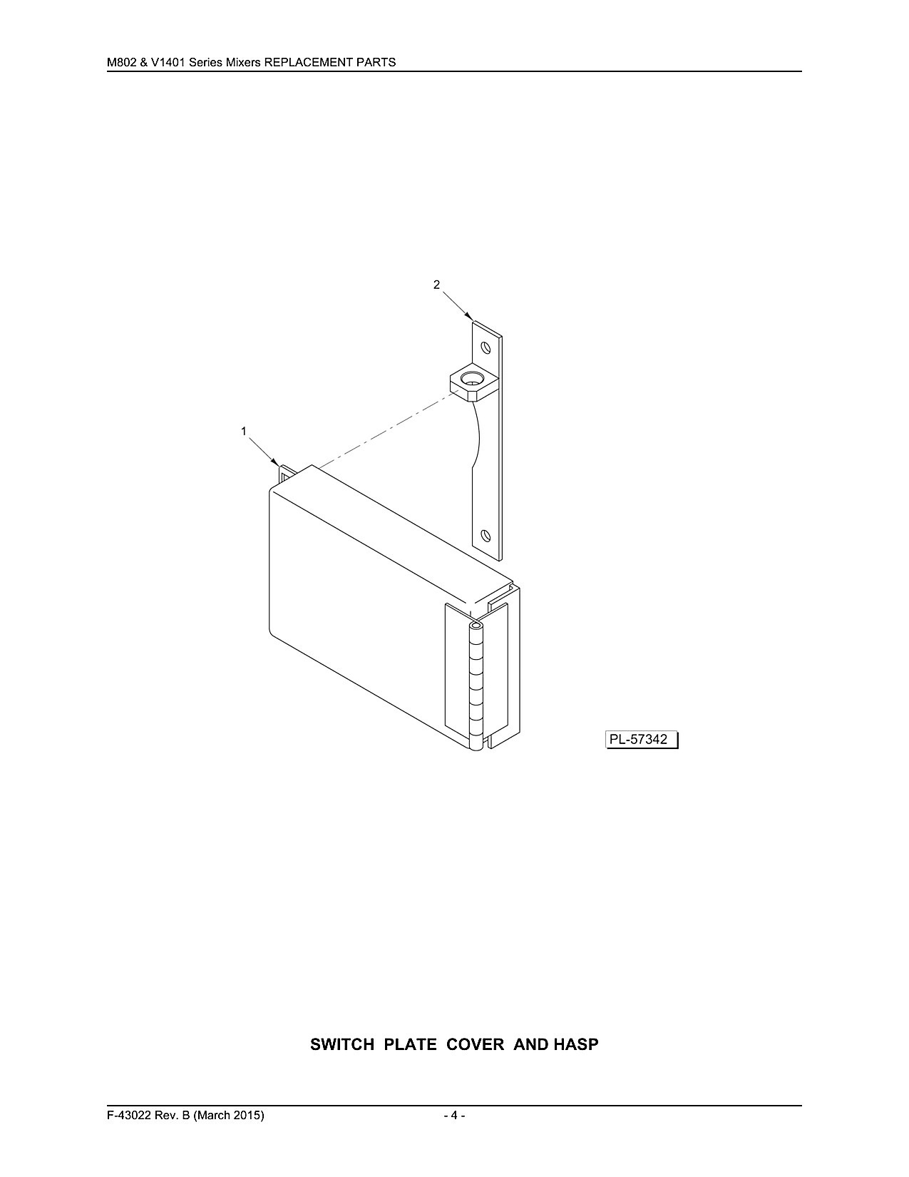 Switch Plate Cover and Hasp