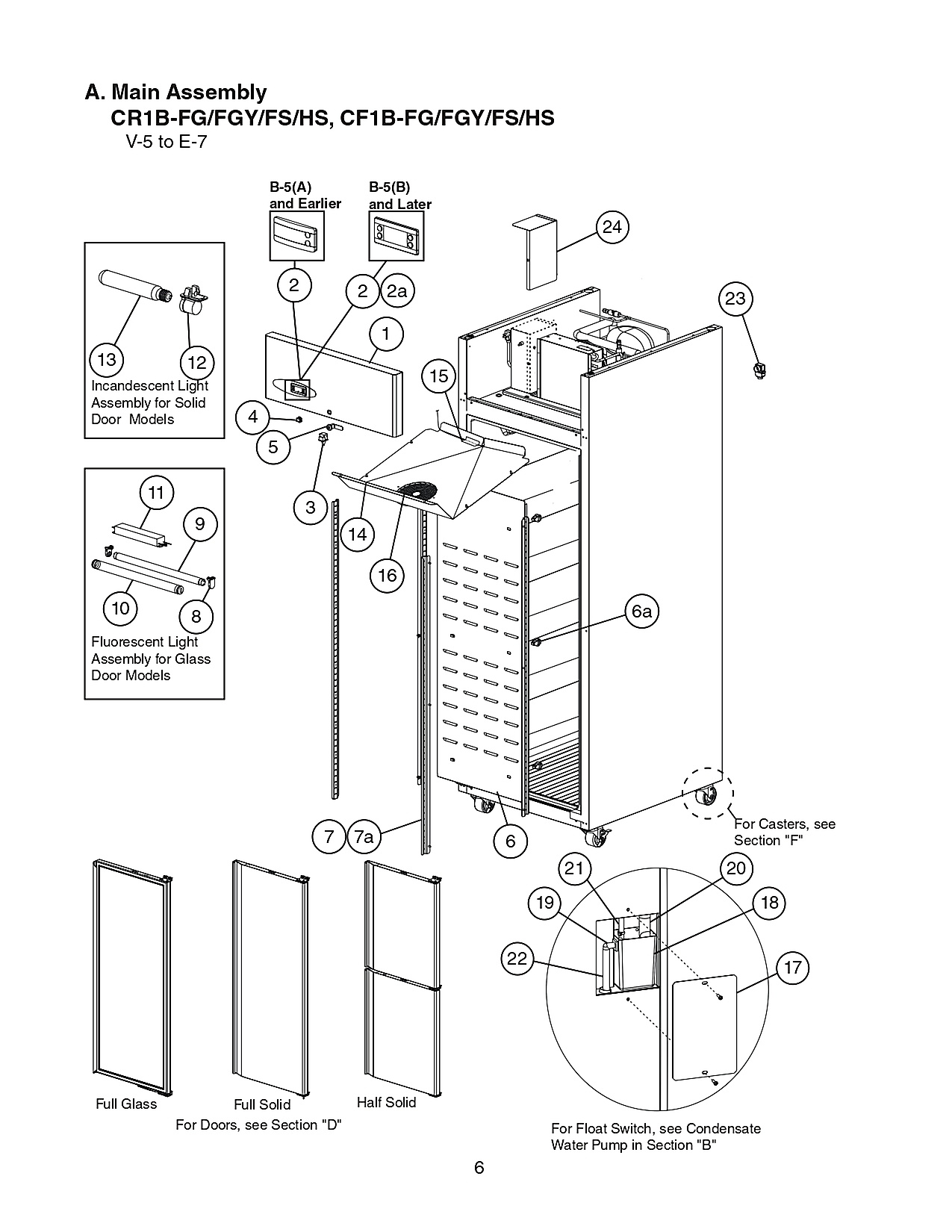 Main Assembly CR1B-FG/FGY/FS/HS, CF1B-FG/FGY/FS/HS