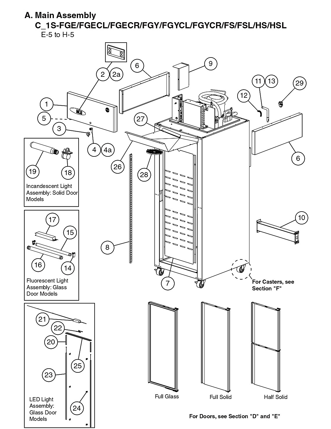 Main Assembly C_1S-FGE/FGECL/FGECR/FGY/FGYCL/FGYCR/FS/FSL/HS/HSL