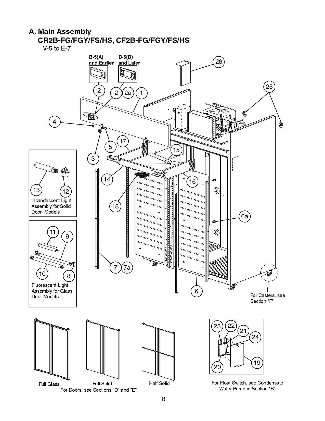 Main Assembly CR2B-FG/FGY/FS/HS, CF2B-FG/FGY/FS/HS