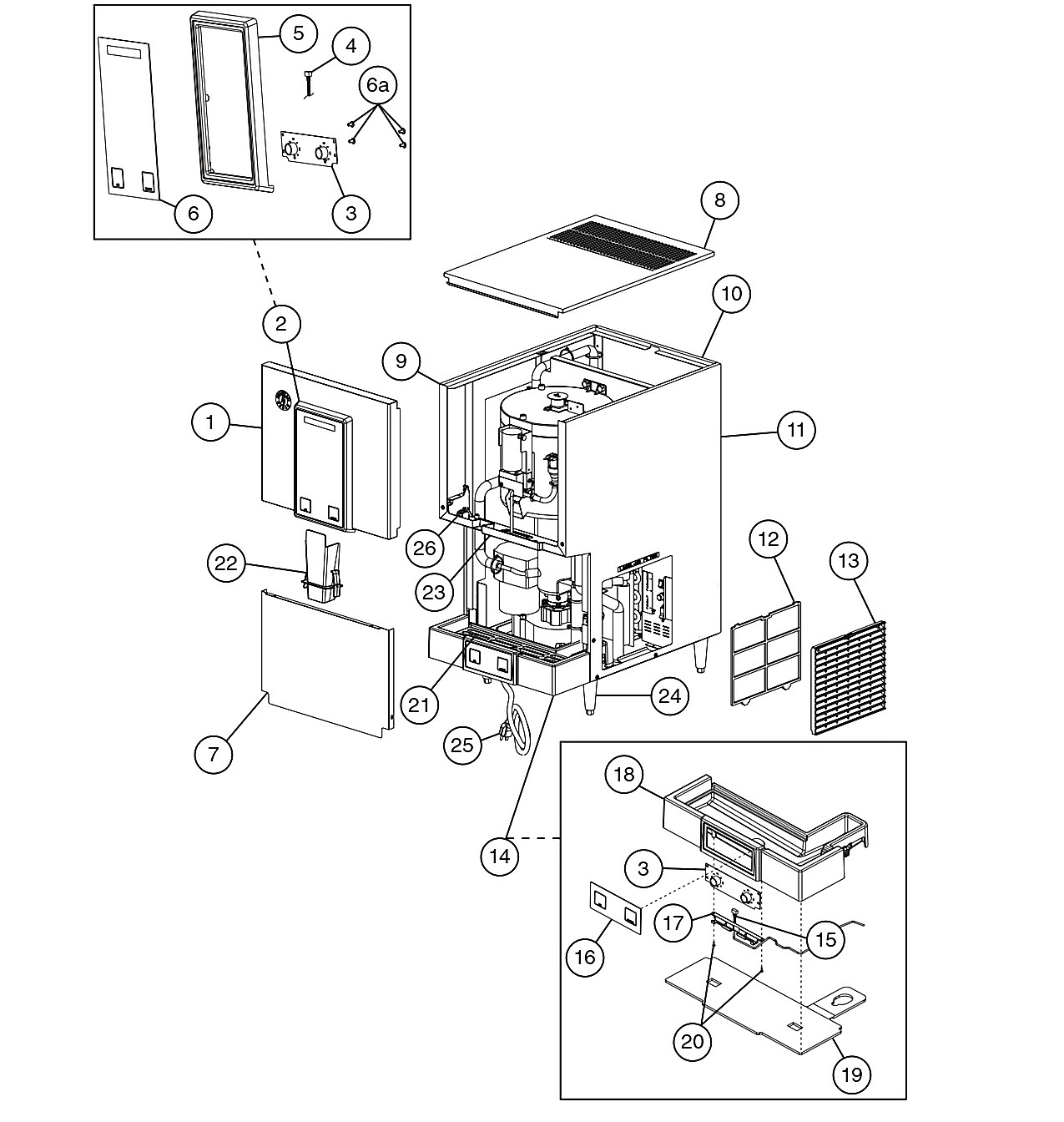Hoshizaki DCM-271BAH Parts Diagram | Parts Town