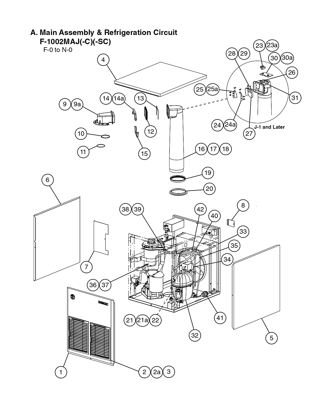 Main Assembly & Refrigeration Circuit