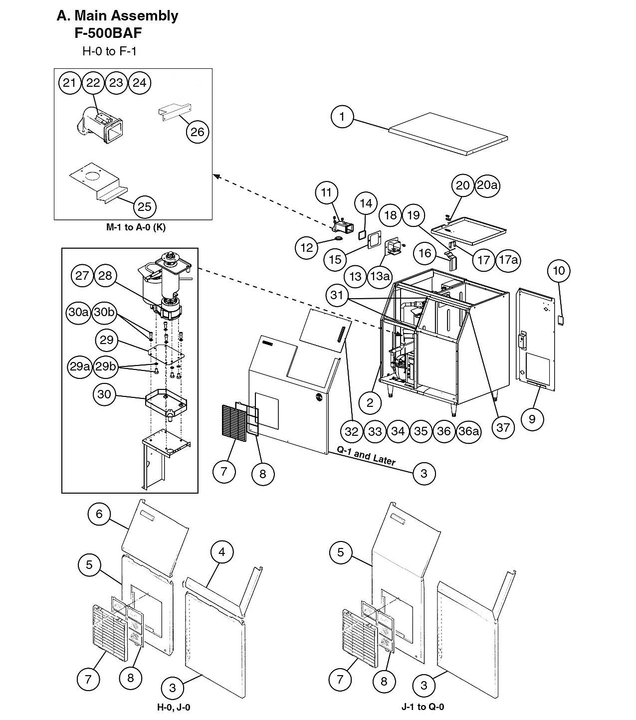 Main Assembly F-500BAF