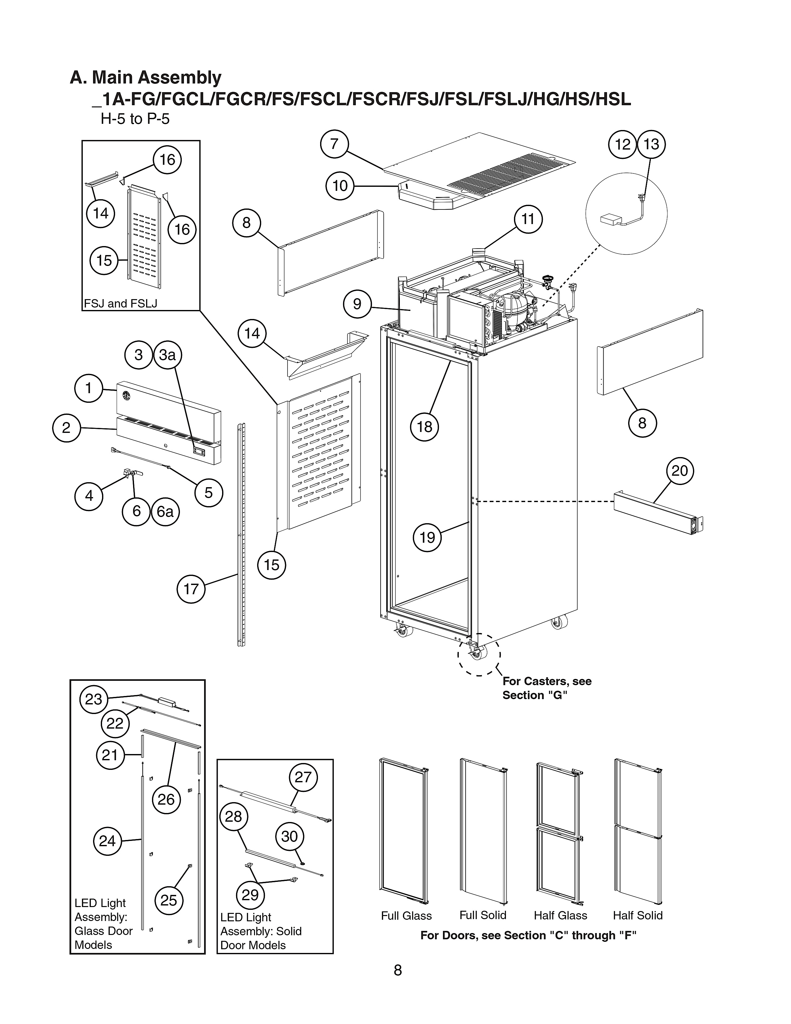 A. Main Assembly_1A-FG/FGCL/FGCR/FS/FSCL/FSCR/FSJ/FSL/FSLJ/HG/HS/HSL